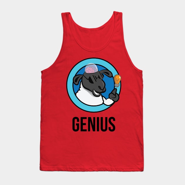 genius sheep Tank Top by s4rt4